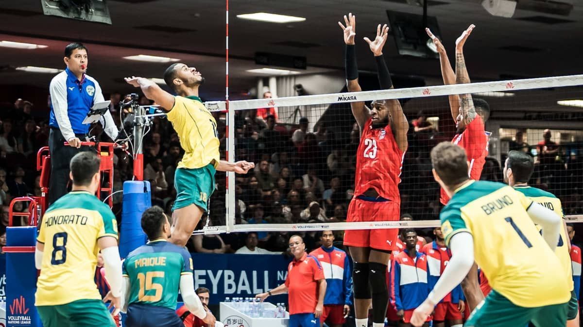Liga das Nações de Vôlei Masculino: Brasil perde para Cuba no tie-break
