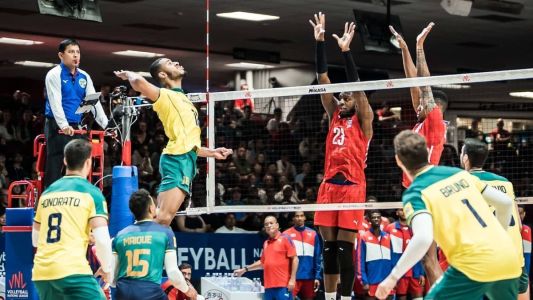 Brasil perde para Cuba na Liga das Nações de Vôlei
