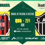Brasil de Pelotas x Atlético: acompanhe ao vivo na Itatiaia
