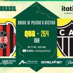 Brasil de Pelotas x Atlético: acompanhe ao vivo na Itatiaia