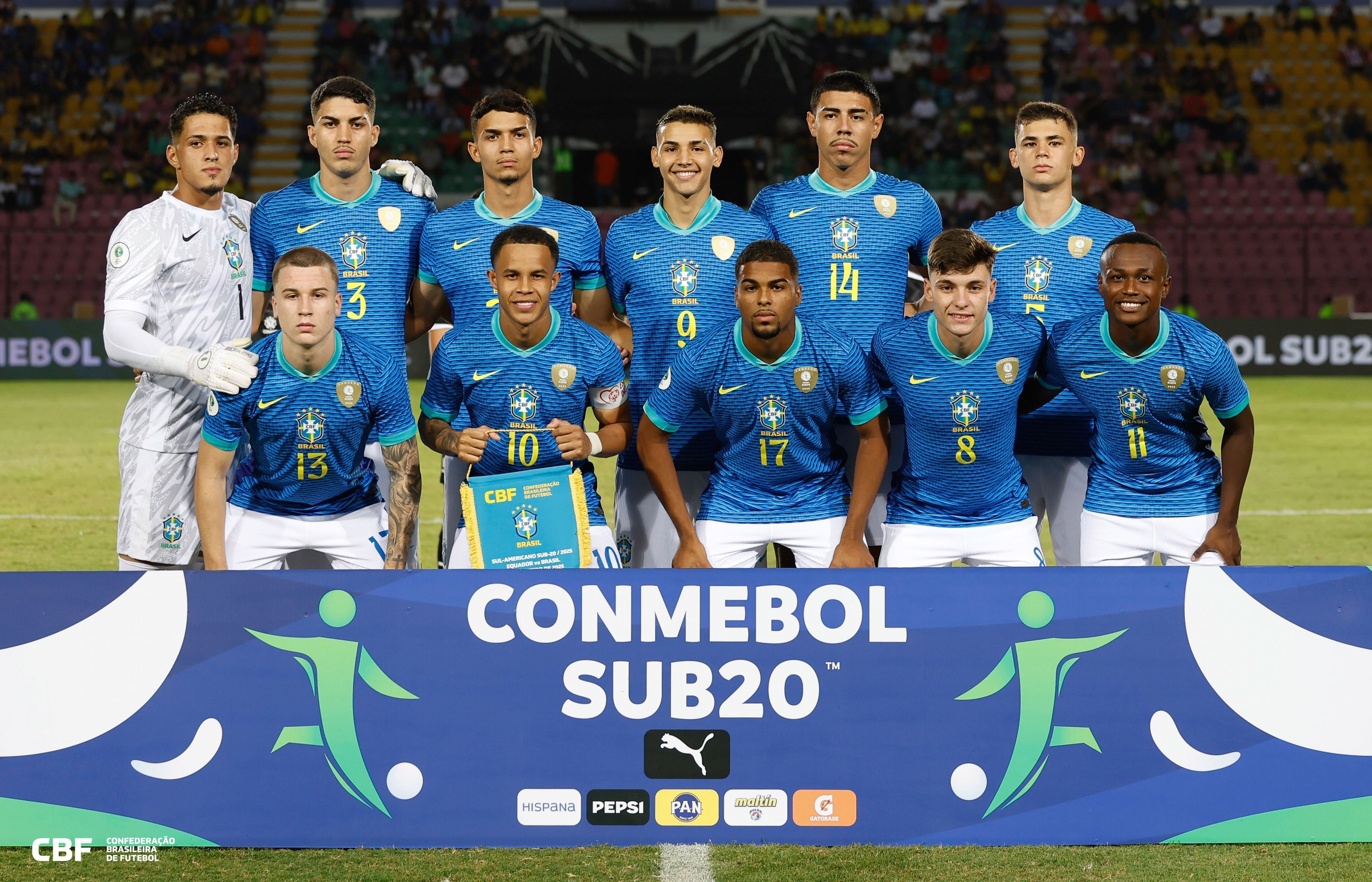 Brasil conhece rivais e horários de jogos da fase final do Sul-Americano Sub-20; veja