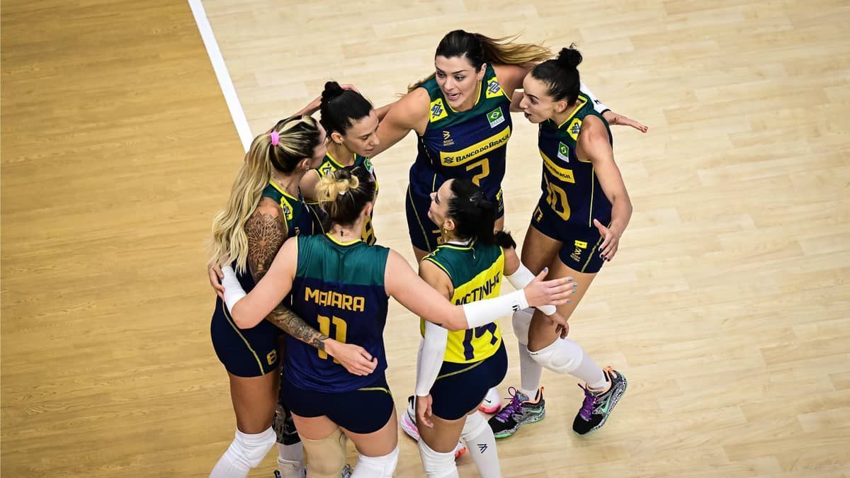 Na volta de Gabi, Brasil vence a Itália no tie-break pela Liga das Nações de Vôlei