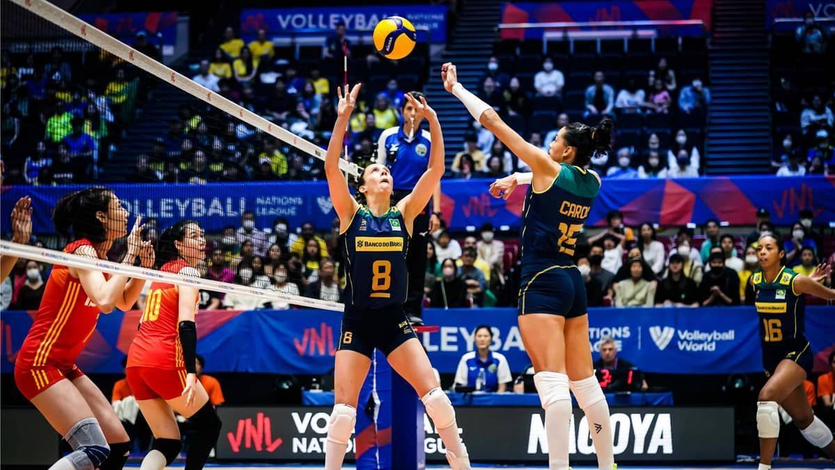 Brasil x China: onde assistir ao jogo pela Liga das Nações de Vôlei Feminino 