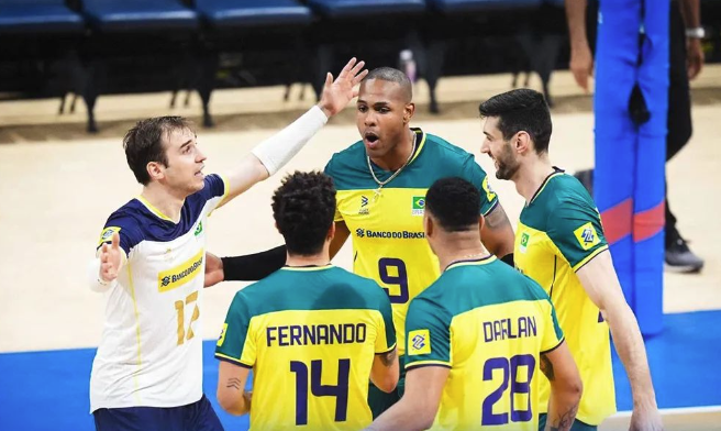 De virada e com brilho de Darlan, Brasil vence Holanda pela VNL