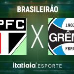 Horário e onde assistir ao vivo São Paulo x Grêmio, pela Série A