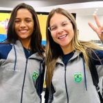 Rayssa Leal e Pâmela Rosa chegam a Santiago para disputa do Pan-Americano