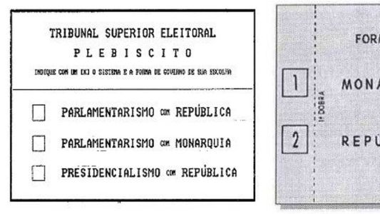 Brasileiros votaram pelo sistema de governo que desejavam
