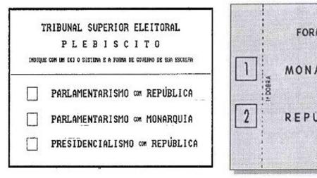 Brasileiros votaram pelo sistema de governo que desejavam