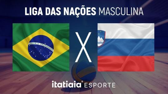 Brasil x Eslovênia, pela Liga das Nações Masculina de vôlei
