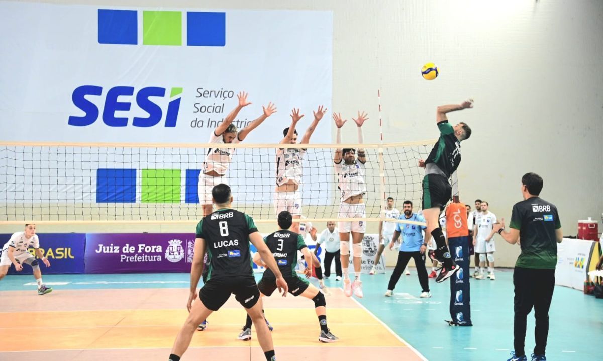 JF Vôlei vence Brasília e chega à nona vitória na Superliga B 2024/2025
