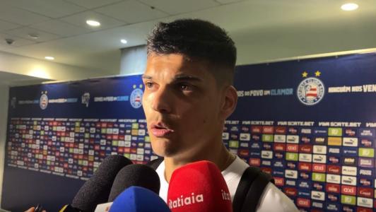 Gabriel Brazão em entrevista após Bahia 2 a 0 Santos pelo Brasileirão neste domingo (24)