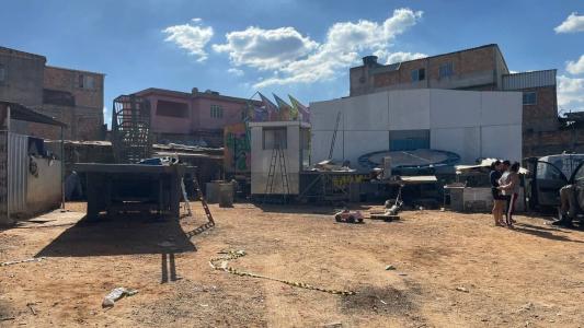 Briga aconteceu em uma oficina que presta serviço para parques de diversão