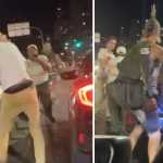 Vídeo: motorista avança sinal, agride agente da BHTrans e 'punk' separa briga