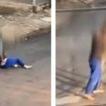 Vídeo: motoristas trocam socos no meio da rua, mas briga termina em abraço em Goiás