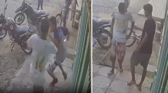 Foto mostra jovem sendo atacado em Teófilo Otoni, no Vale do Mucur
