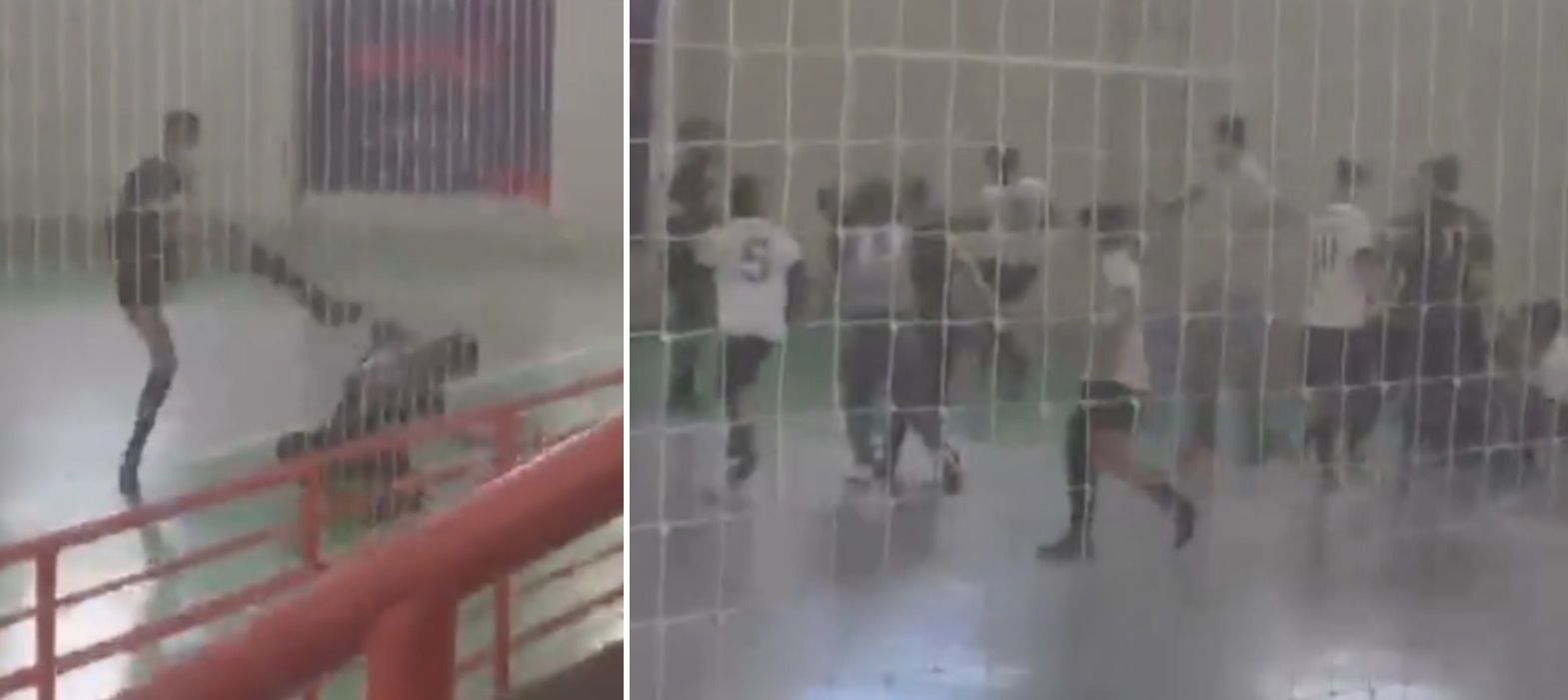 Vídeo: partida de futsal dos Jogos Escolares de Minas Gerais termina em pancadaria
