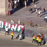 Imagens mostram briga entre torcedores de Atlético e Fluminense, em Cariacica
