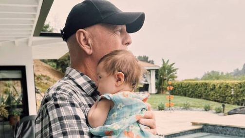 Bruce Willis e a neta,  Louetta Isley Thomas Willis