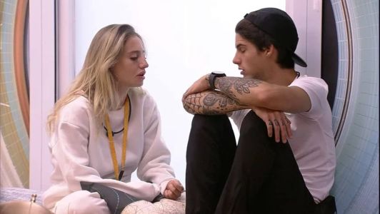 Bruna e Gabriel conversaram na manhã desta segunda-feira (23)