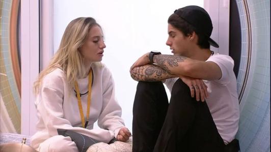 Bruna e Gabriel conversaram na manhã desta segunda-feira (23)