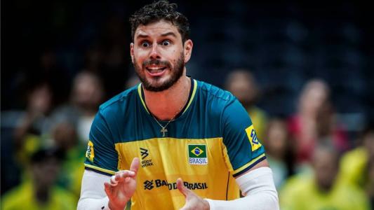 Bruninho, levantador e capitão da Seleção Brasileira