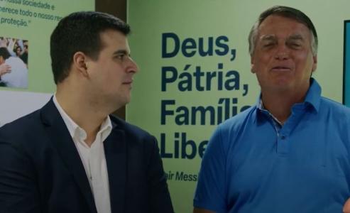 Bruno Engler exibiu vídeo com Bolsonaro em programa eleitoral