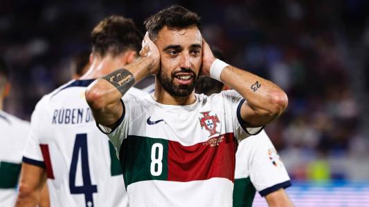 Bruno Fernandes marcou o gol de Portugal