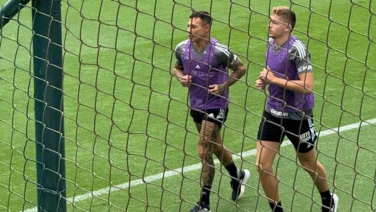 Bruno Fuchs e Vargas foram a campo na Cidade do Galo nesta terça-feira