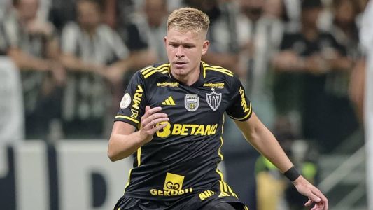 Bruno Fuchs foi titular na vitória do Atlético sobre o Botafogo