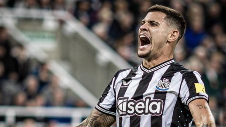 Bruno Guimarães foi um dos destaques do Newcastle