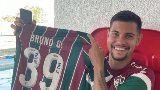Bruno Guimarães no CT do Fluminense