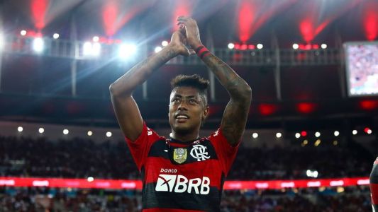 Bruno Henrique durante a partida entre Flamengo e Grêmio