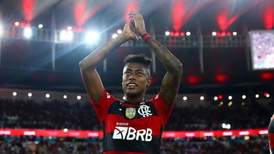 Bruno Henrique durante a partida entre Flamengo e Grêmio