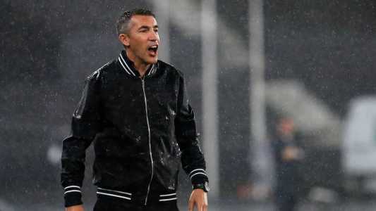 Bruno Lage em sua estreia como técnico do Botafogo