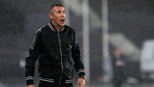 Bruno Lage em sua estreia como técnico do Botafogo