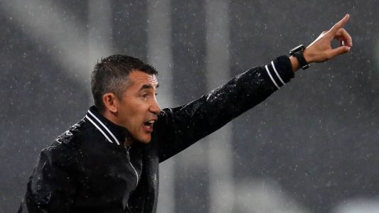Bruno Lage em sua estreia pelo Botafogo, no Nilton Santos