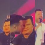 Bruno canta com boneco de papelão de Marrone no São João; entenda motivo