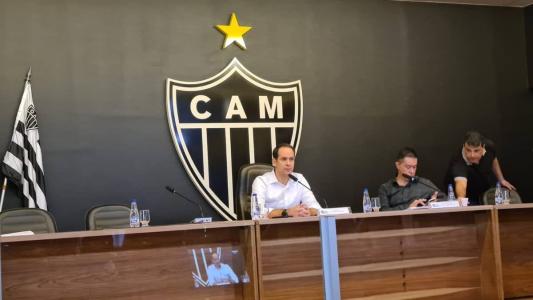 Bruno Muzzi concedeu entrevista na sede do Atlético