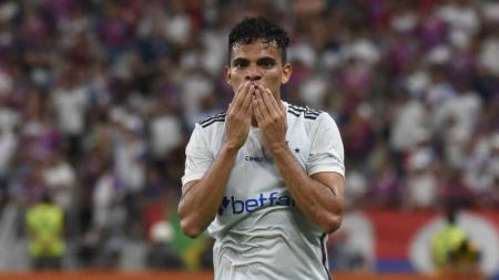 Bruno Rodrigues após gol da vitória sobre o Fortaleza