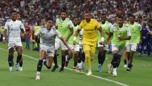 Bruno Rodrigues marcou o gol da vitória do Cruzeiro no fim do segundo tempo