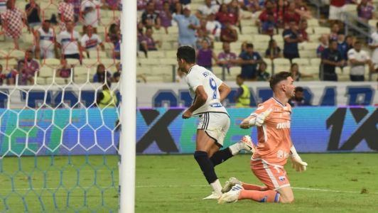 Bruno Rodrigues marcou o gol do Cruzeiro na vitória sobre o Fortaleza no Castelão