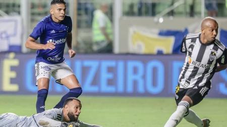 Bruno Rodrigues marcou o gol do Cruzeiro no clássico contra o Atlético, em 2023 • Staff Images/Cruzeiro