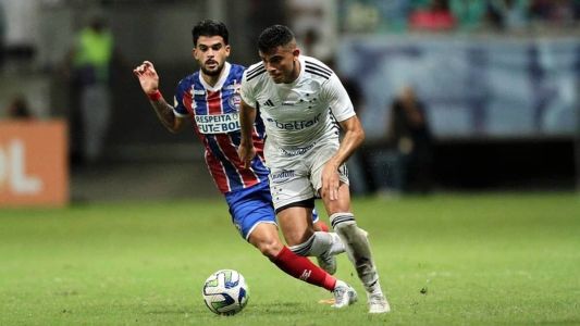 Bruno Rodrigues marcou um dos gols do Cruzeiro no empate, na Arena Fonte Nova
