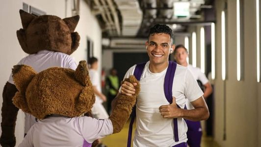 Bruno Rodrigues na chegada do Cruzeiro ao Mineirão contra o Athletico-PR