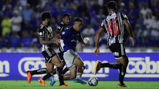 Bruno Rodrigues passou em branco na derrota do Cruzeiro no clássico com o Atlético