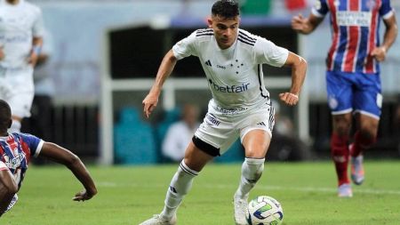 Bruno Rodrigues tem oito gols e cinco assistências pelo Cruzeiro na temporada