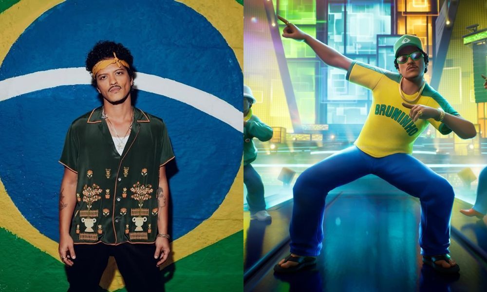 Fortnite: Bruno Mars canta em português e ganha skin inspirada no Brasil