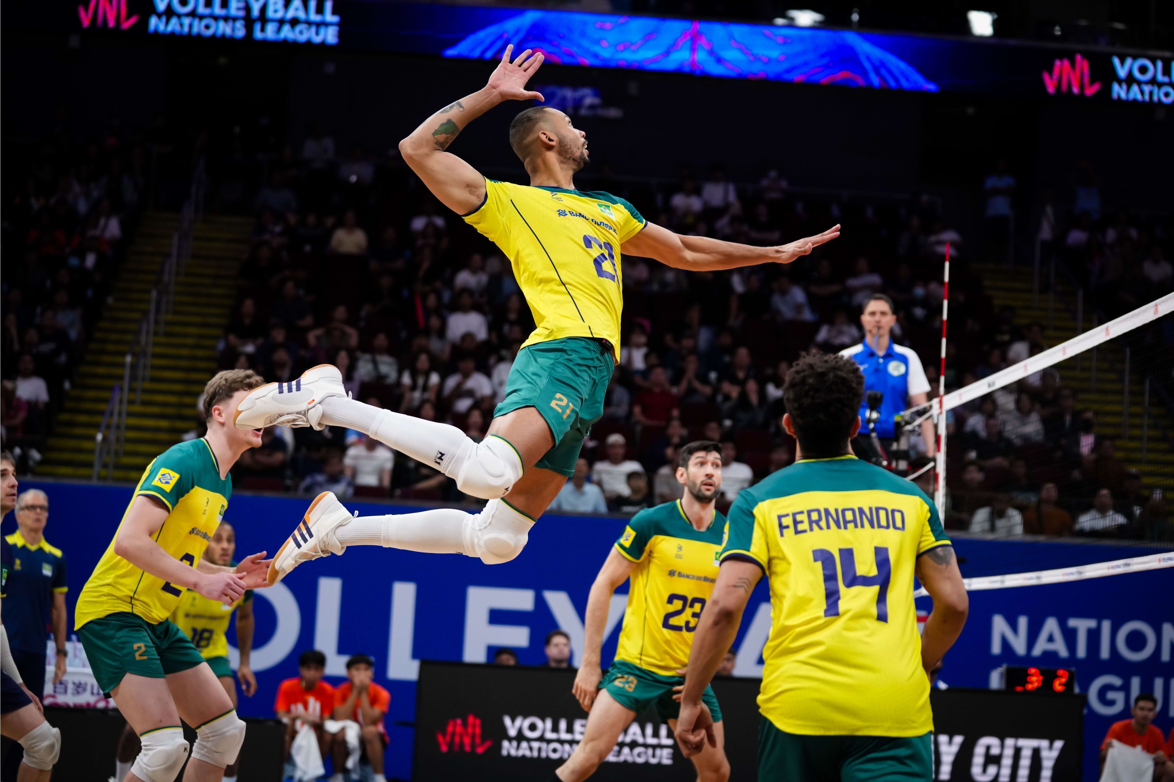 Brasil x Canadá: horário e onde assistir ao jogo pela Liga das Nações (VNL) Masculina
