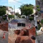 Após buraco se abrir pela 3ª vez, obras na região Noroeste devem ser concluídas até sábado (21)