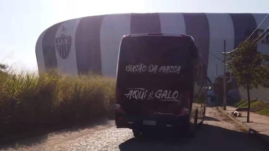 'Busão da Massa' saiu da Cidade do Galo até a Arena MRV